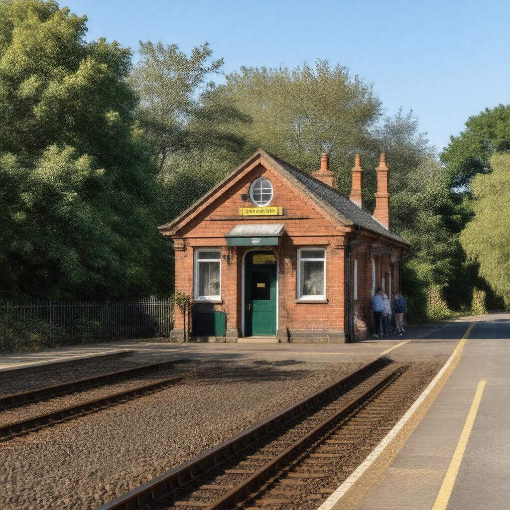 AI-created image of Carpenders Park railway station