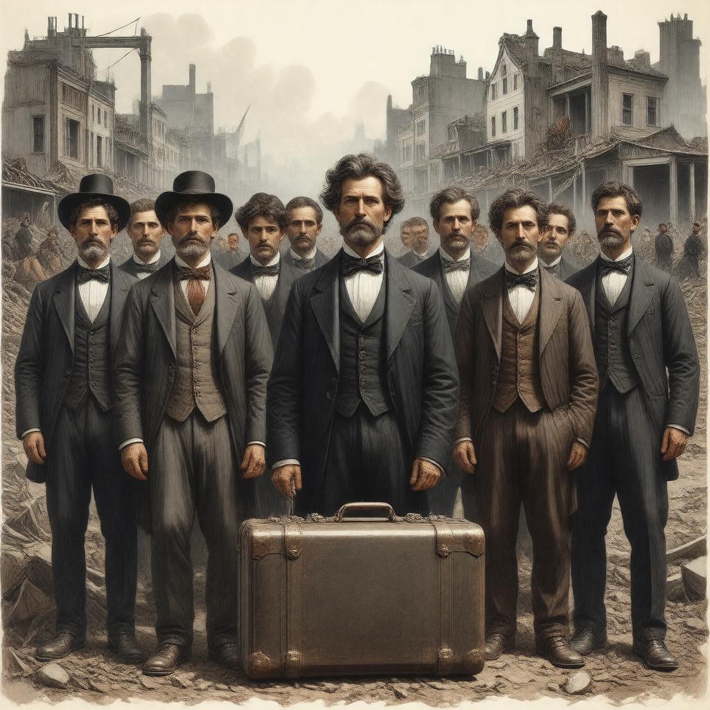 Click to view larger image AI-created image of Carpetbaggers