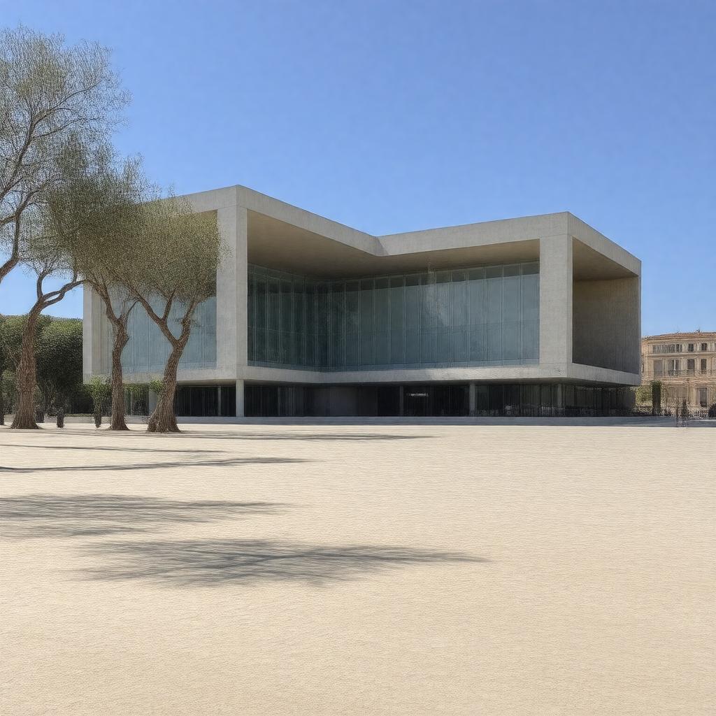 AI-created image of Carré d'Art