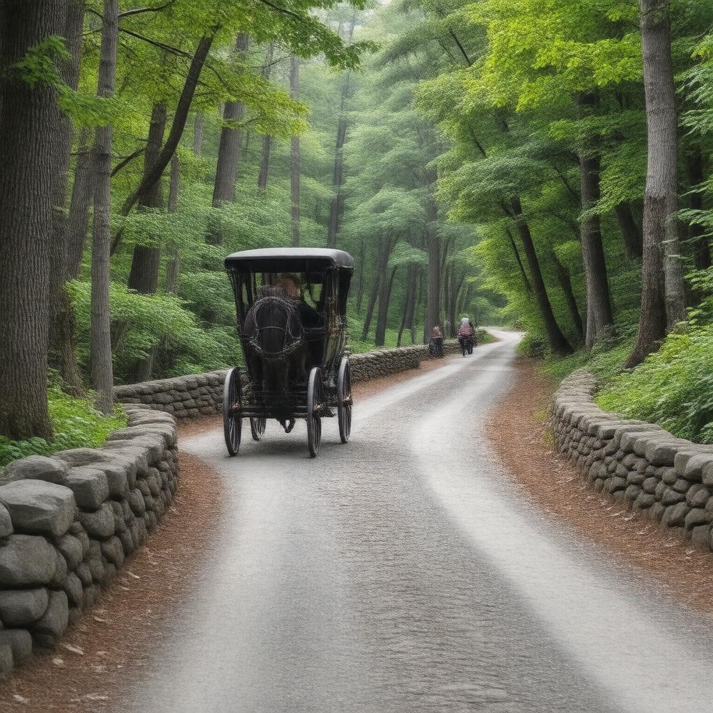 Click to view larger image AI-created image of Carriage Roads