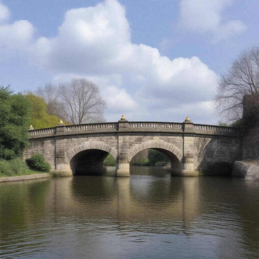 AI-created image of Carshalton Bridge