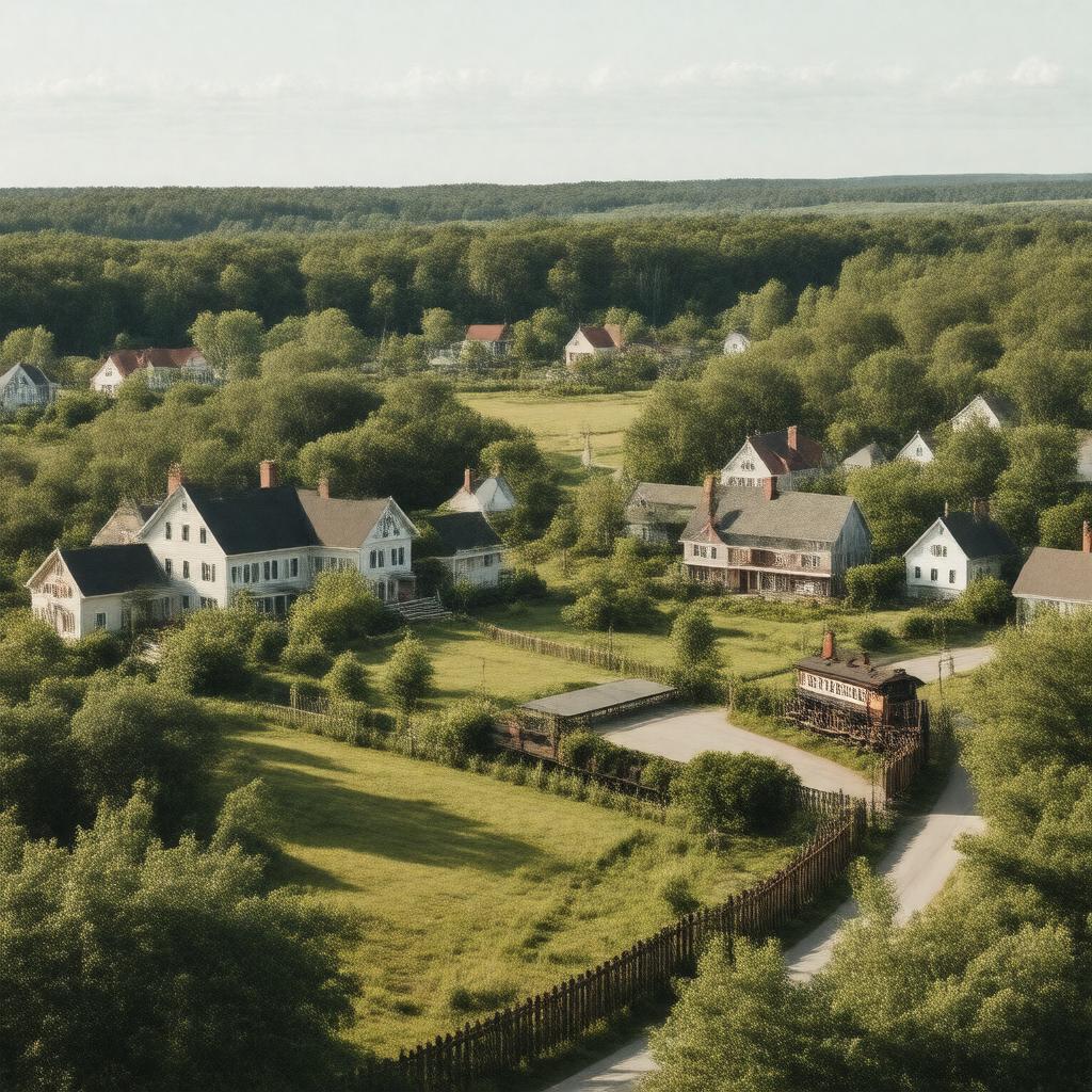 AI-created image of Carver, Massachusetts