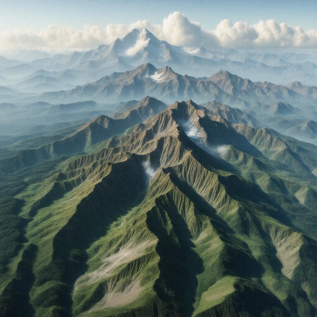 AI-created image of Cascade Volcanic Arc