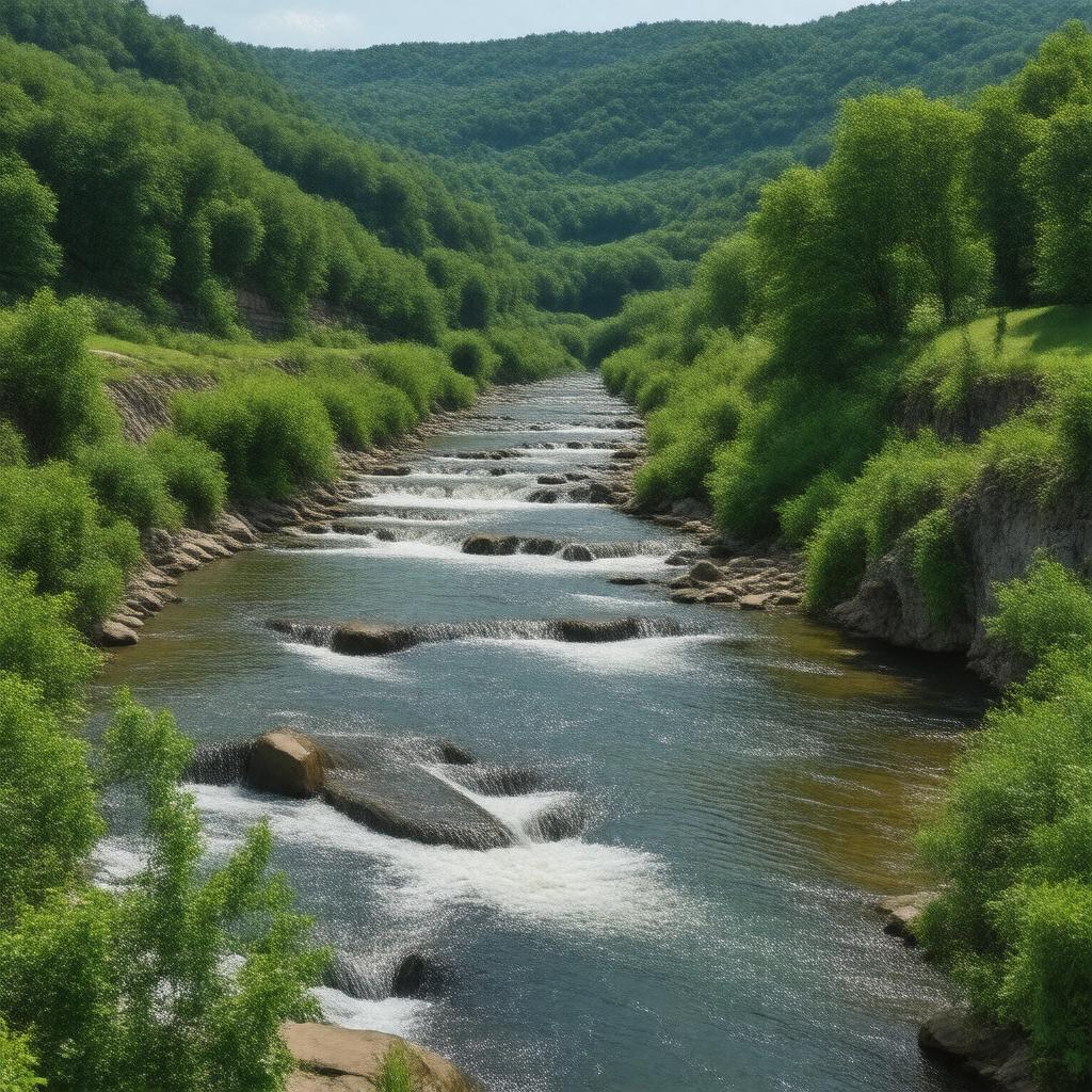 AI-created image of Cascadilla Creek