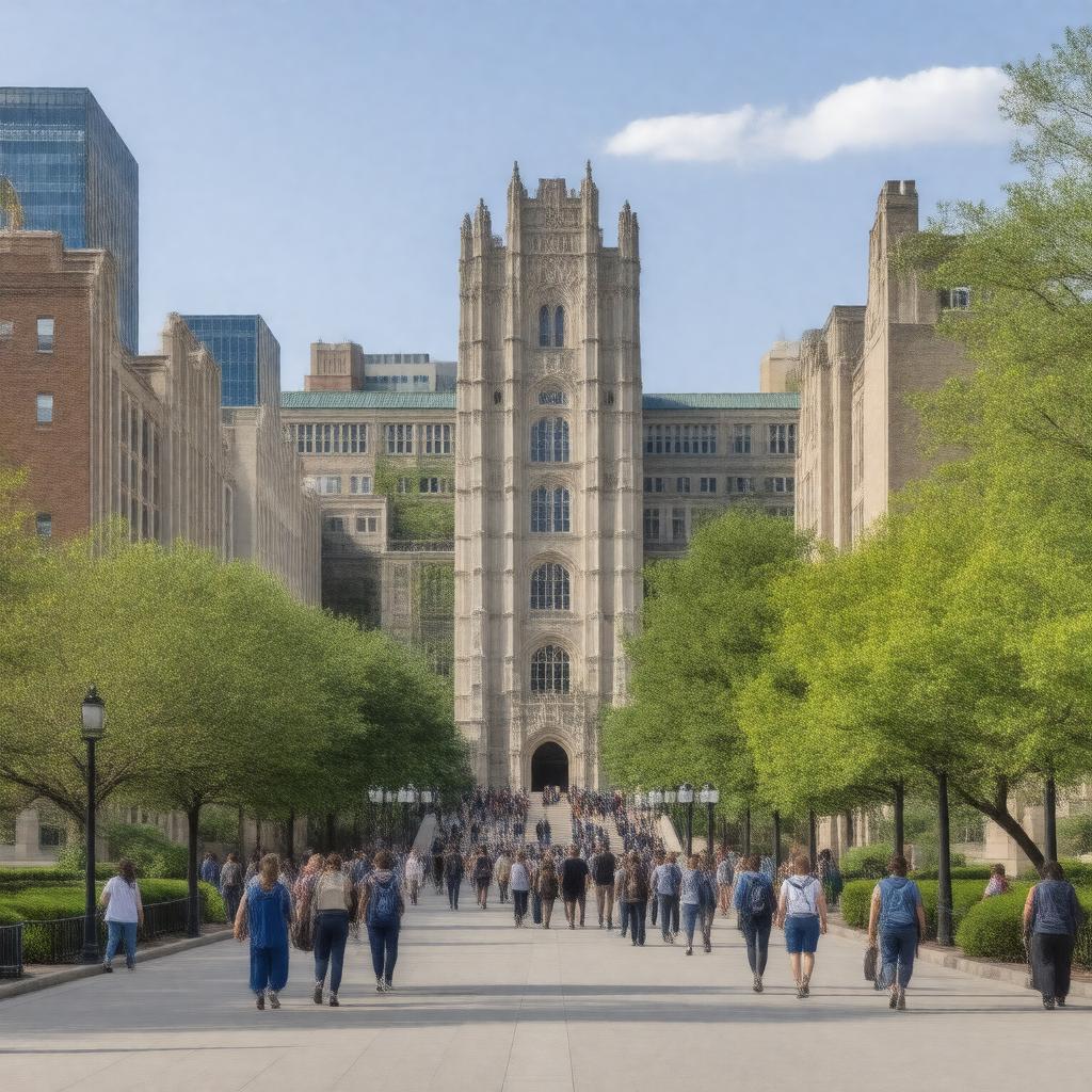 AI-created image of Case Western Reserve University