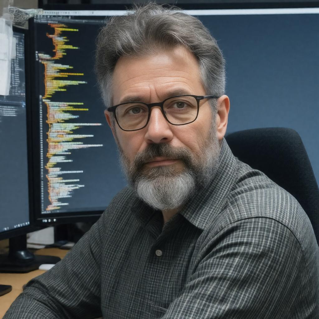 AI-created image of Casey Reas