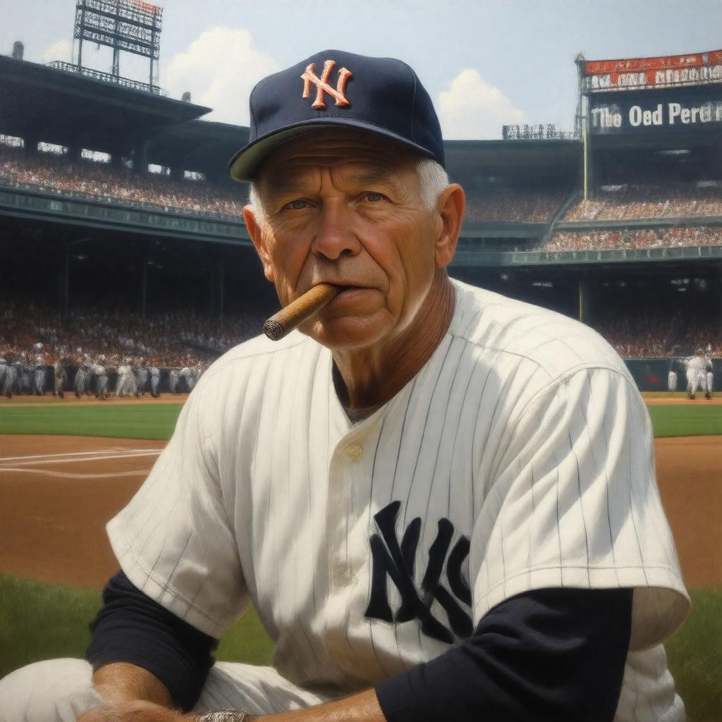 AI-created image of Casey Stengel
