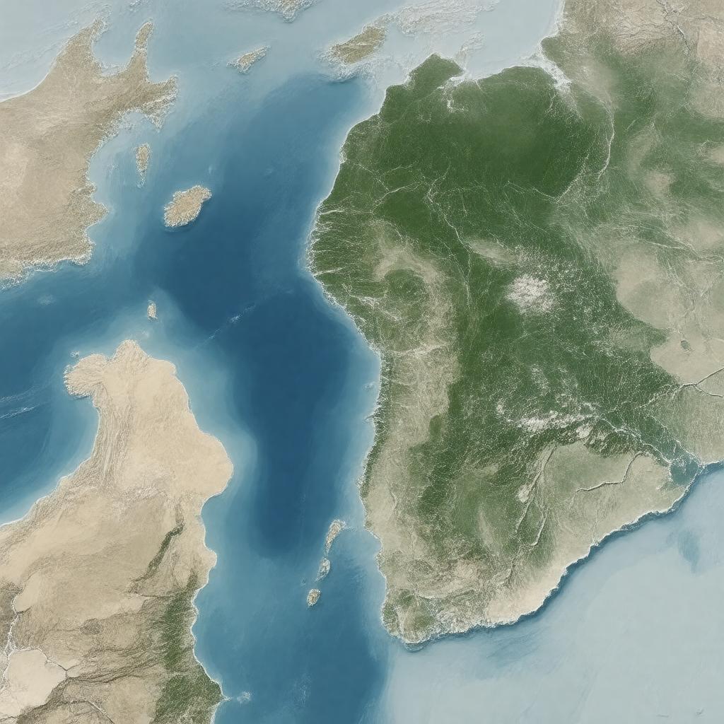 AI-created image of Caspian Sea