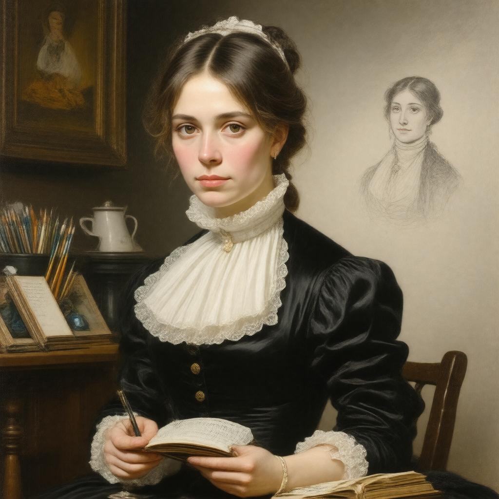 AI-created image of Cassandra Austen