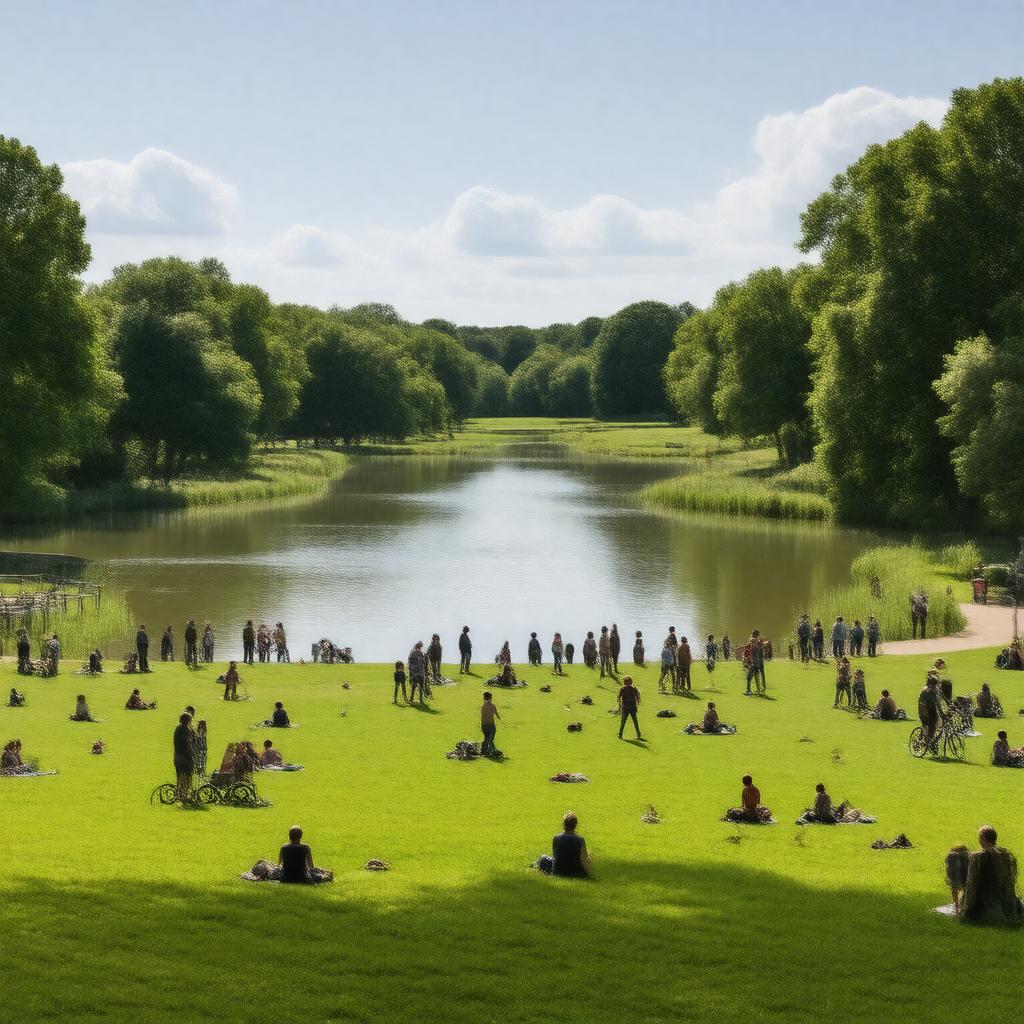 AI-created image of Cassiobury Park