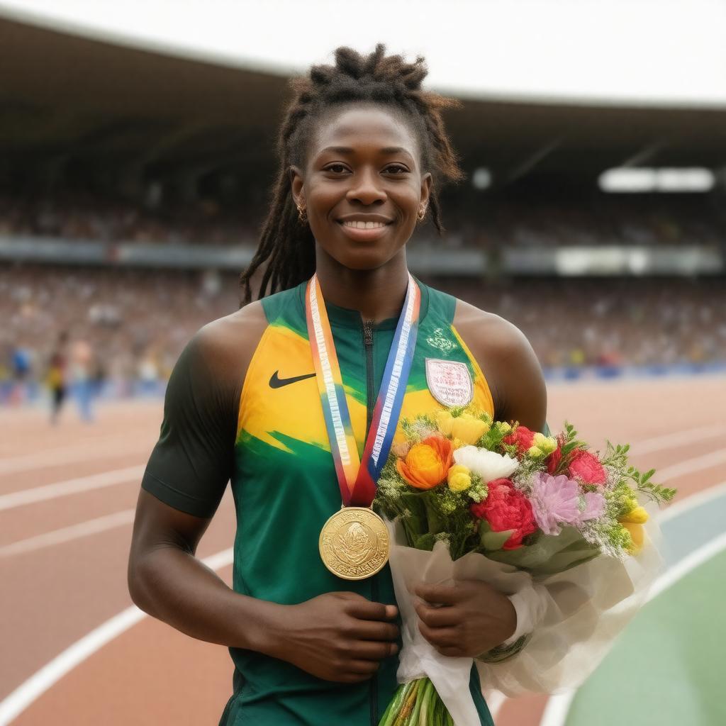 AI-created image of Caster Semenya