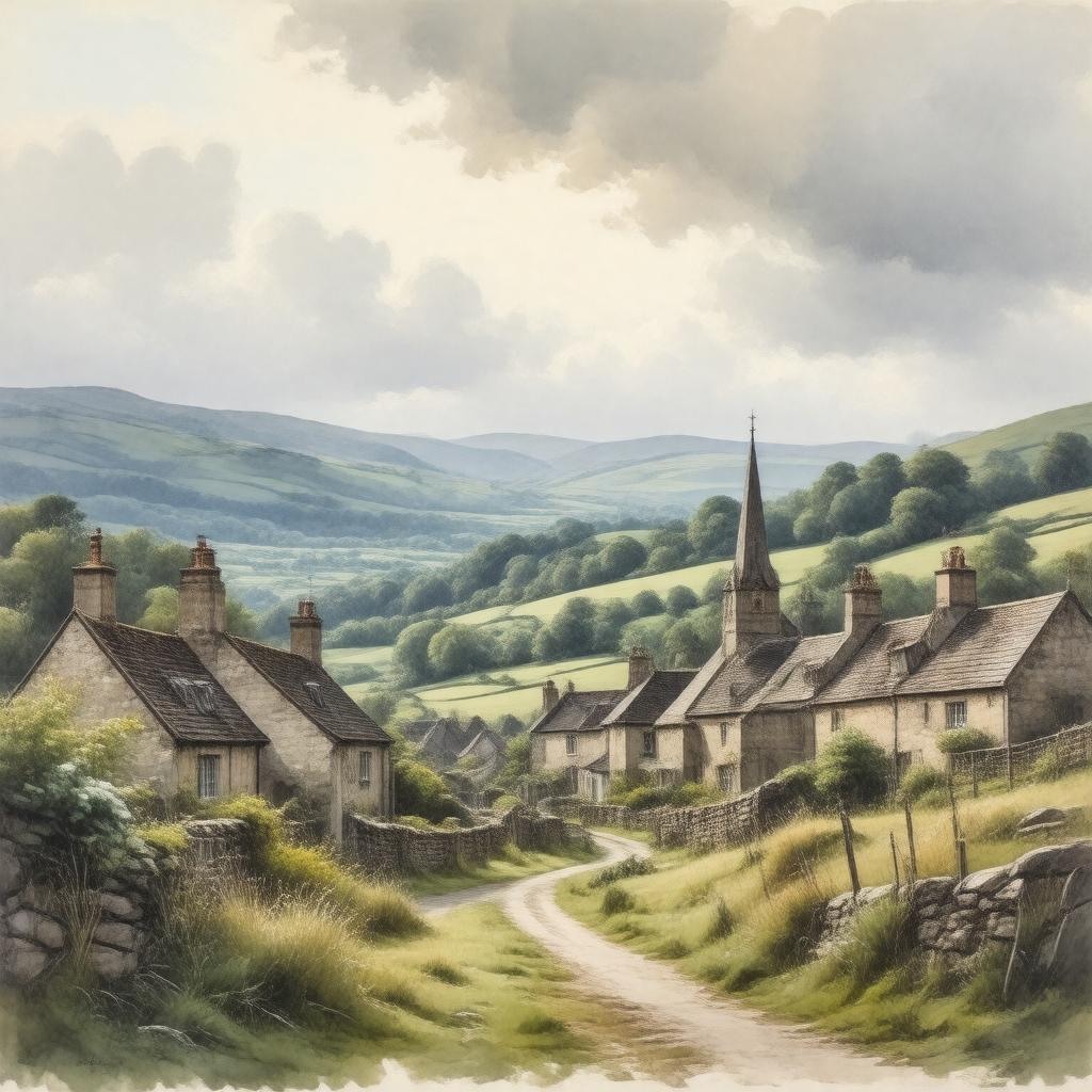AI-created image of Casterton, Cumbria