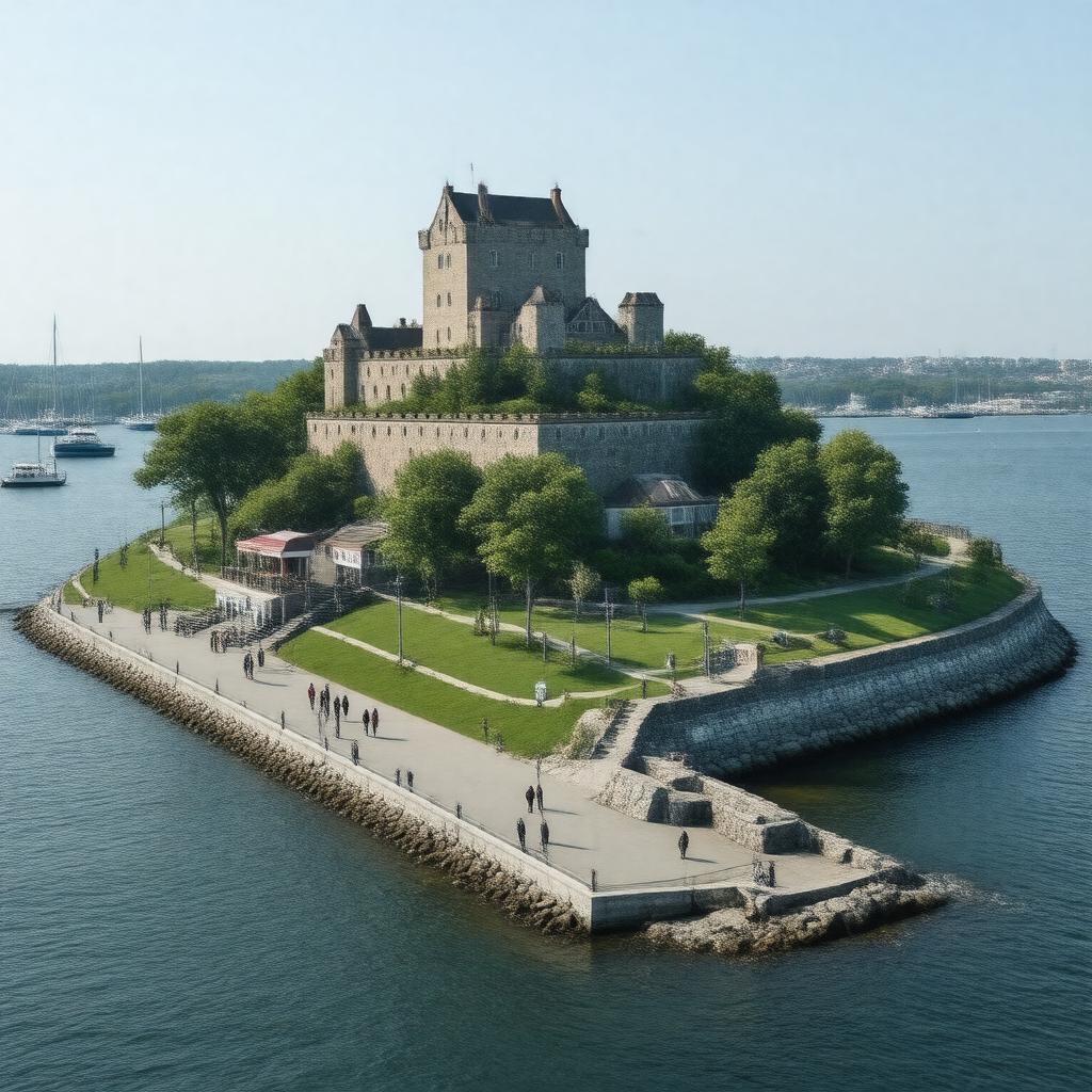 AI-created image of Castle Island