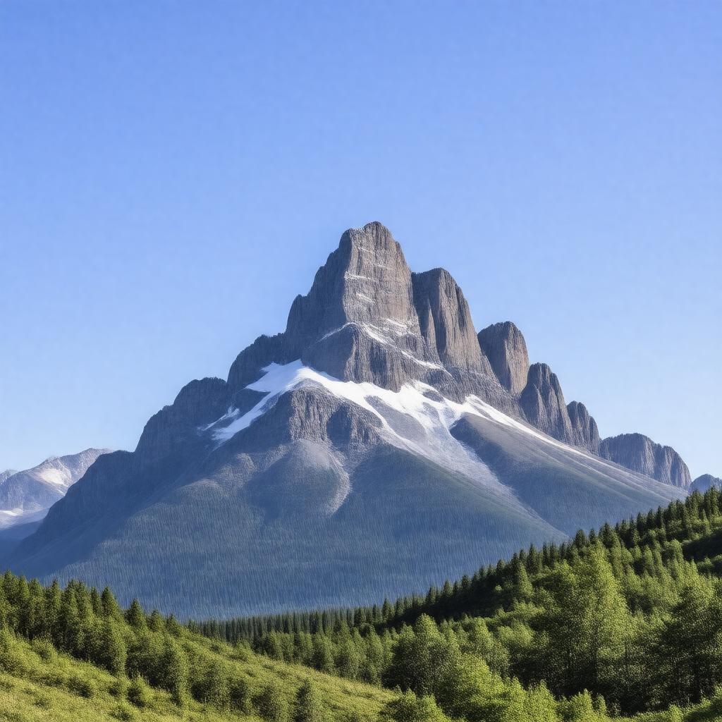 AI-created image of Castle Mountain