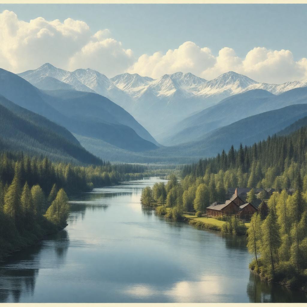 AI-created image of Castlegar, British Columbia