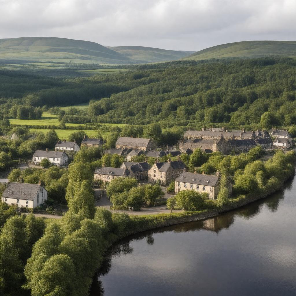 AI-created image of Castlerea, County Roscommon, Ireland