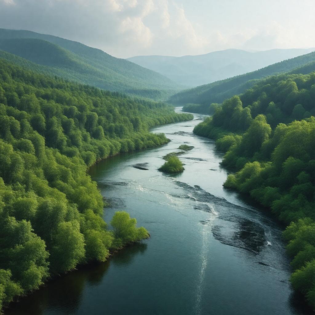 Click to view larger image AI-created image of Castor River