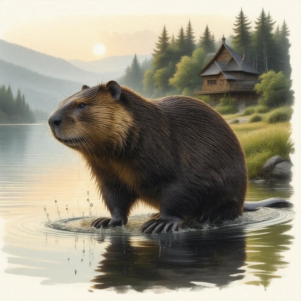 AI-created image of Castor canadensis
