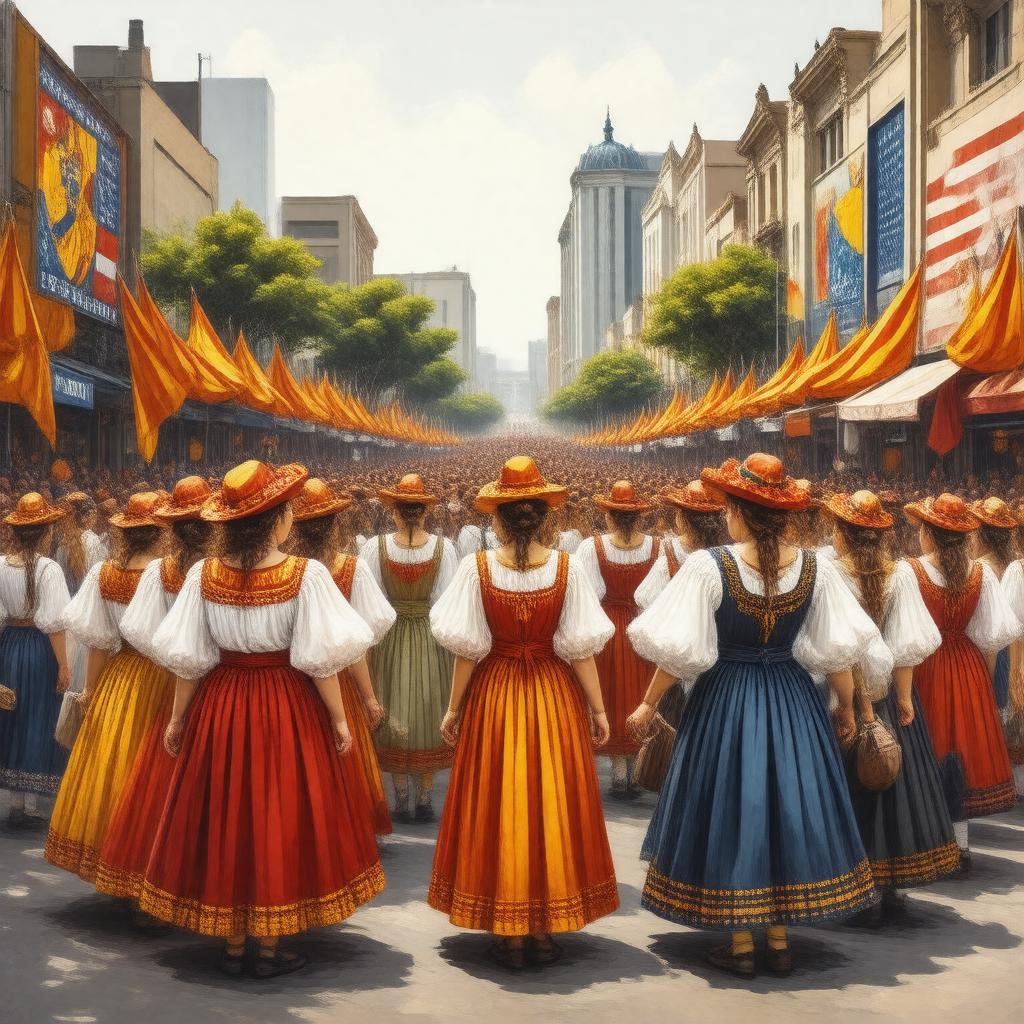 AI-created image of Catalan Americans