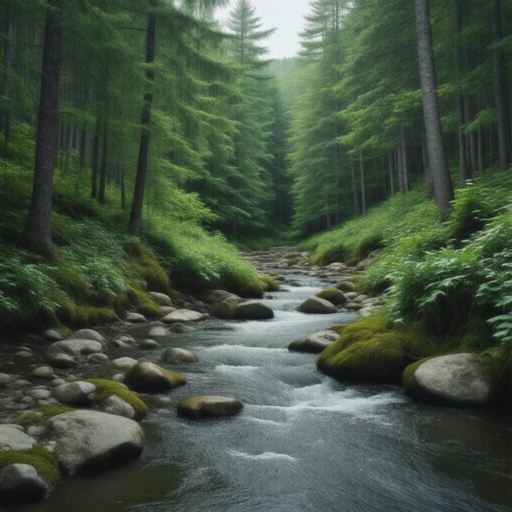 AI-created image of Catamount Brook