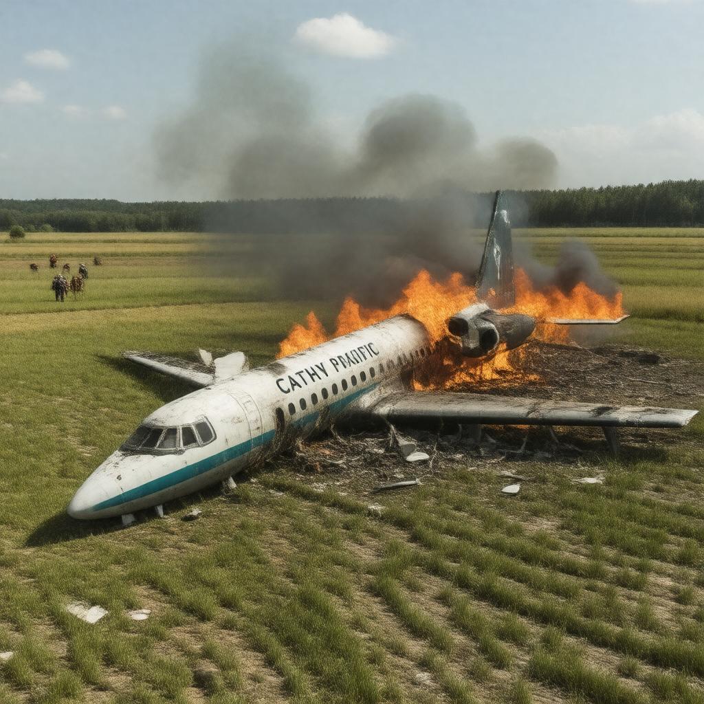 AI-created image of Cathay Pacific Flight 700Z