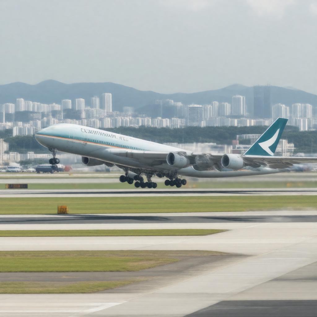 AI-created image of Cathay Pacific Flight 884