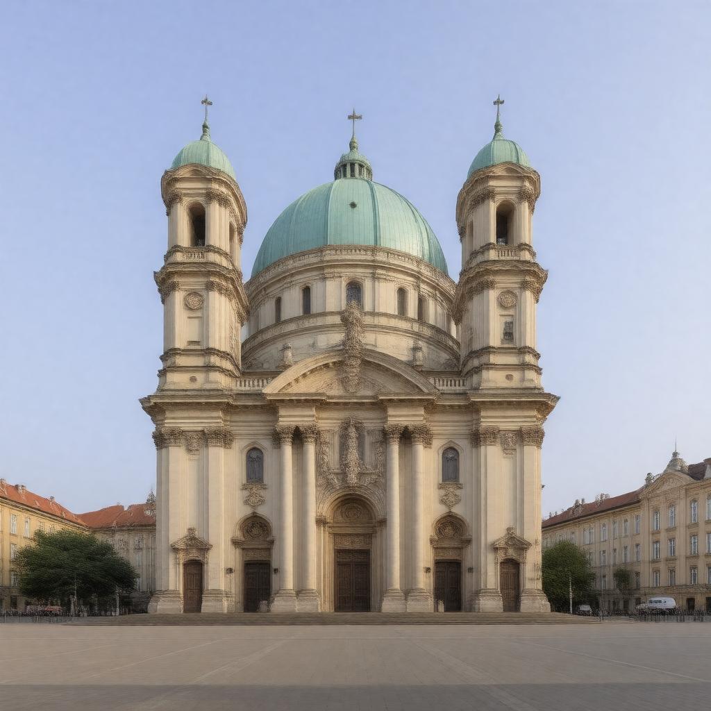 AI-created image of Cathedral Basilica of St. Stephen the King