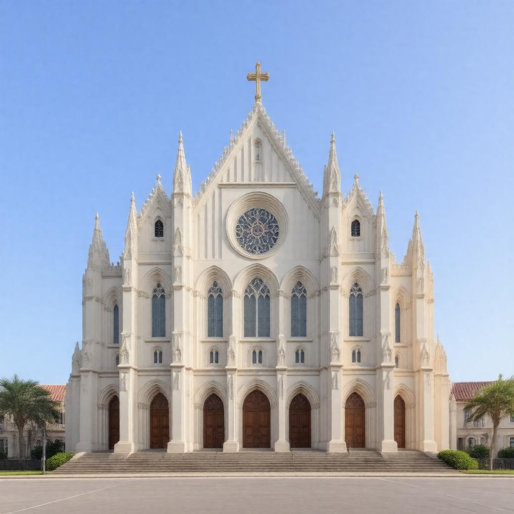 AI-created image of Cathedral of Saint John the Baptist, Charleston