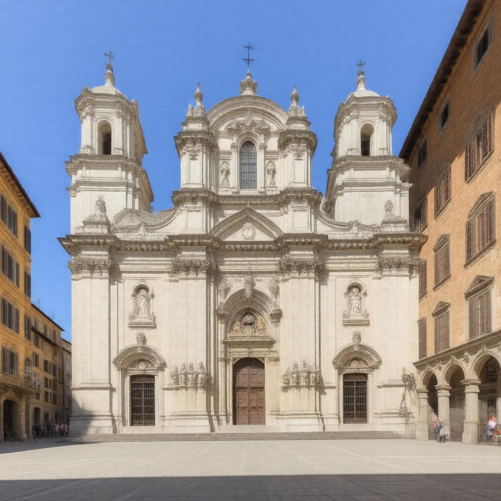 AI-created image of Cathedral of Saint John the Baptist, Turin