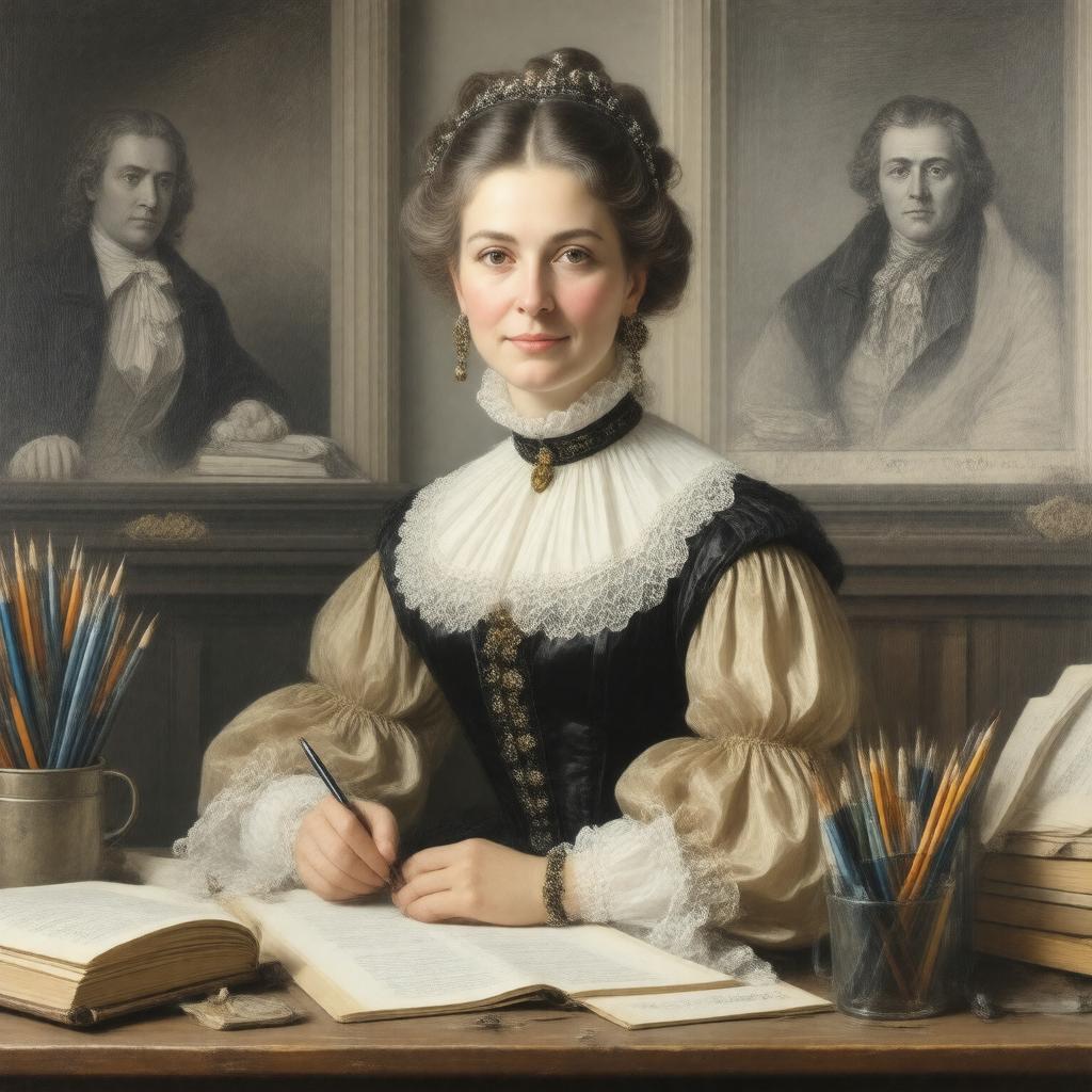 Click to view larger image AI-created image of Catherine Blake