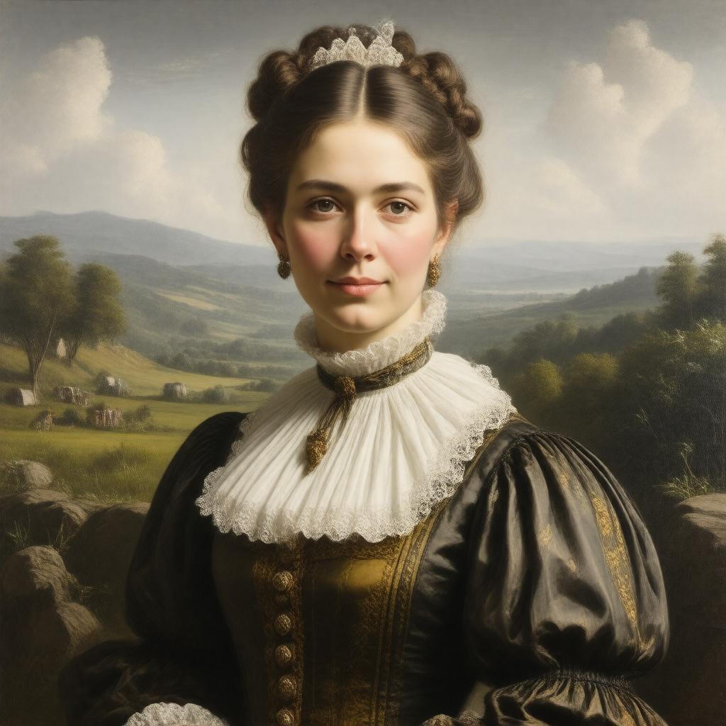 Click to view larger image AI-created image of Catherine Gerry