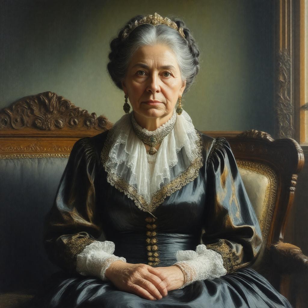 Click to view larger image AI-created image of Catherine Petkoff