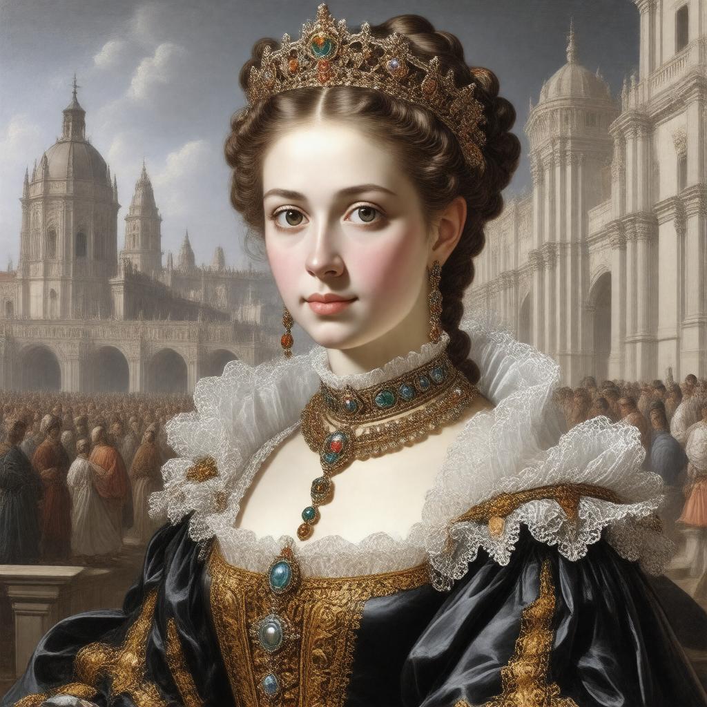 AI-created image of Catherine, Queen of Portugal