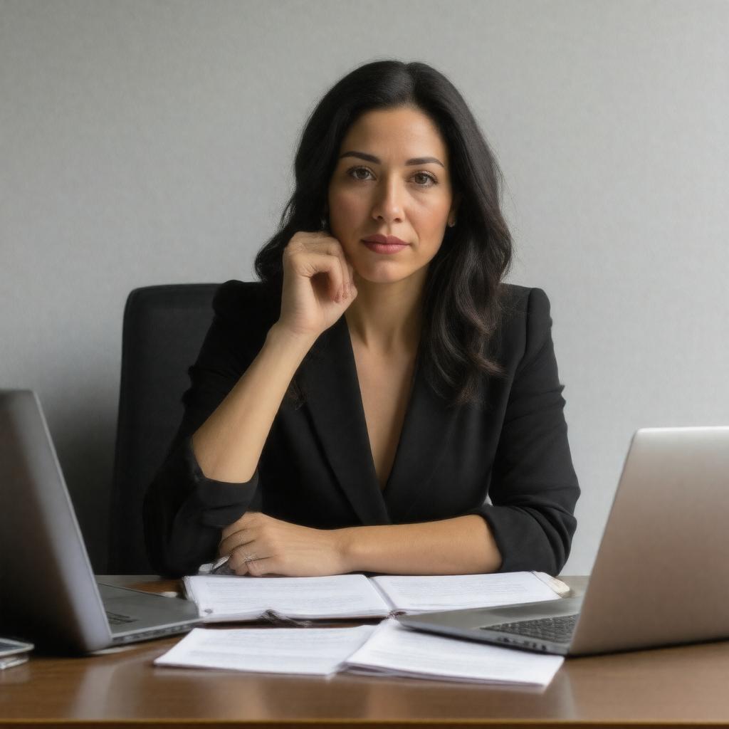 Click to view larger image AI-created image of Catherine Rampell