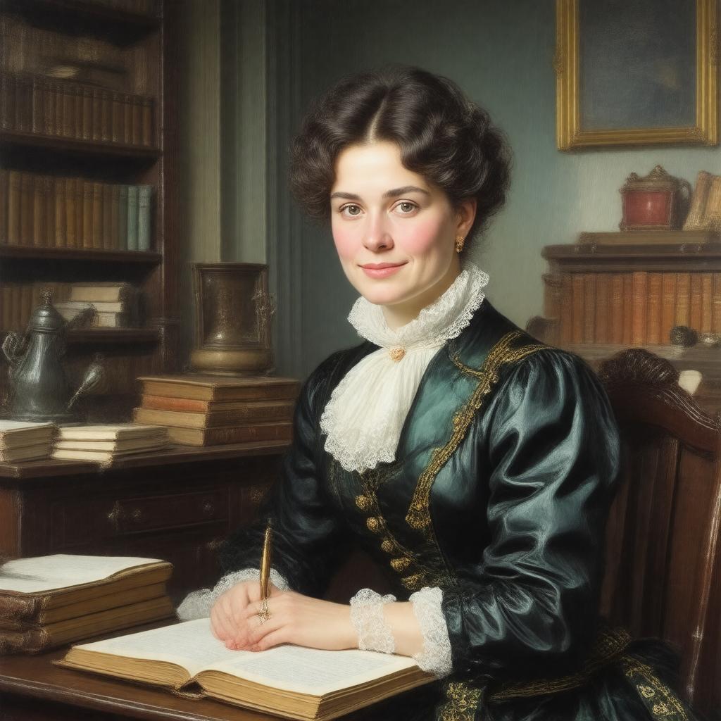 AI-created image of Catherine Sinclair