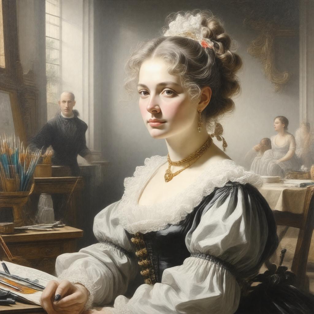 Click to view larger image AI-created image of Catherine Wright Armitage Blake