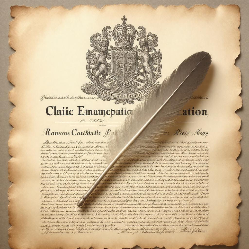 AI-created image of Catholic Emancipation Act 1829