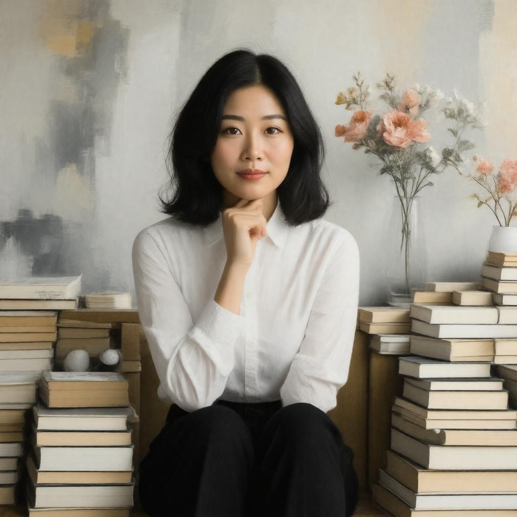 AI-created image of Cathy Park Hong