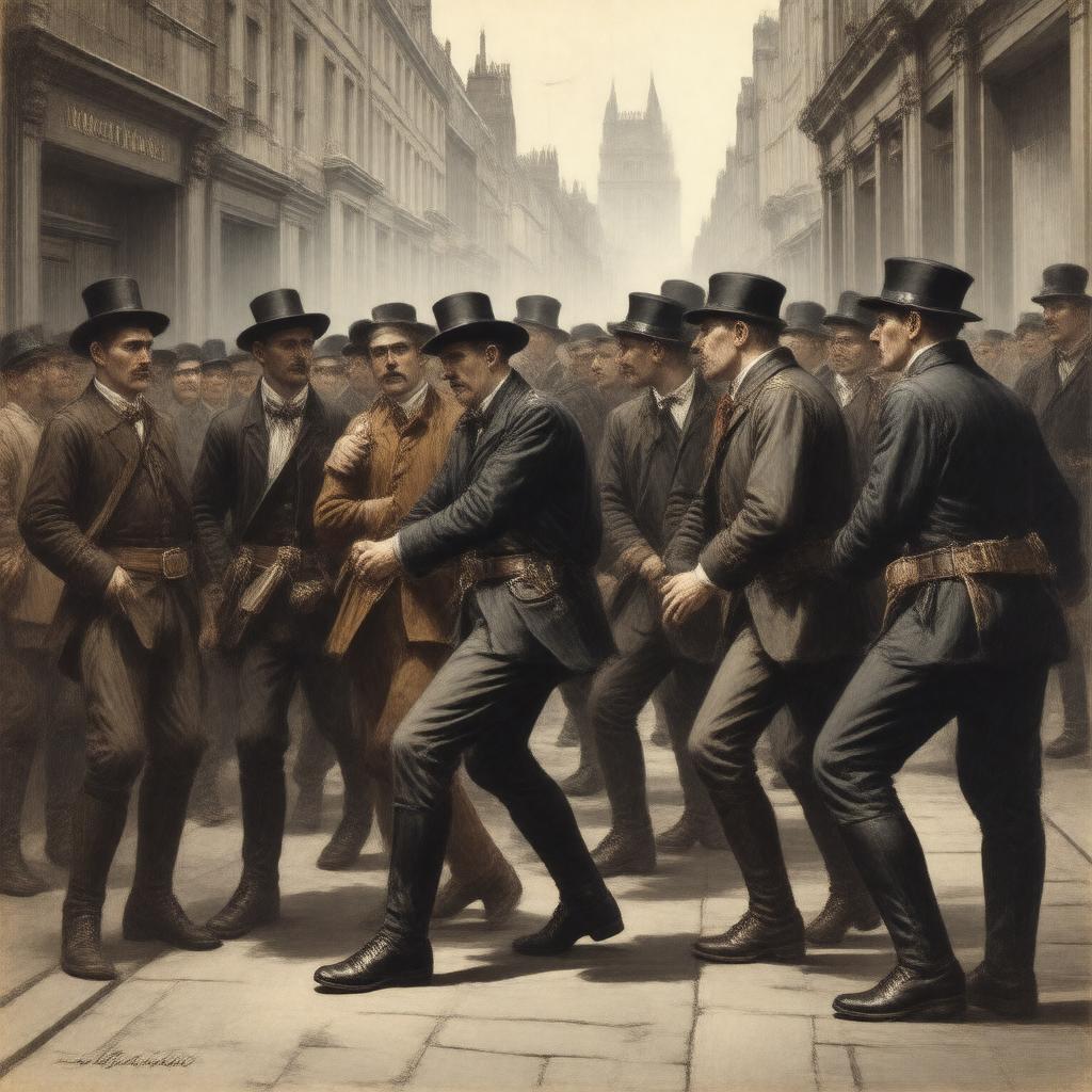 AI-created image of Cato Street Conspiracy