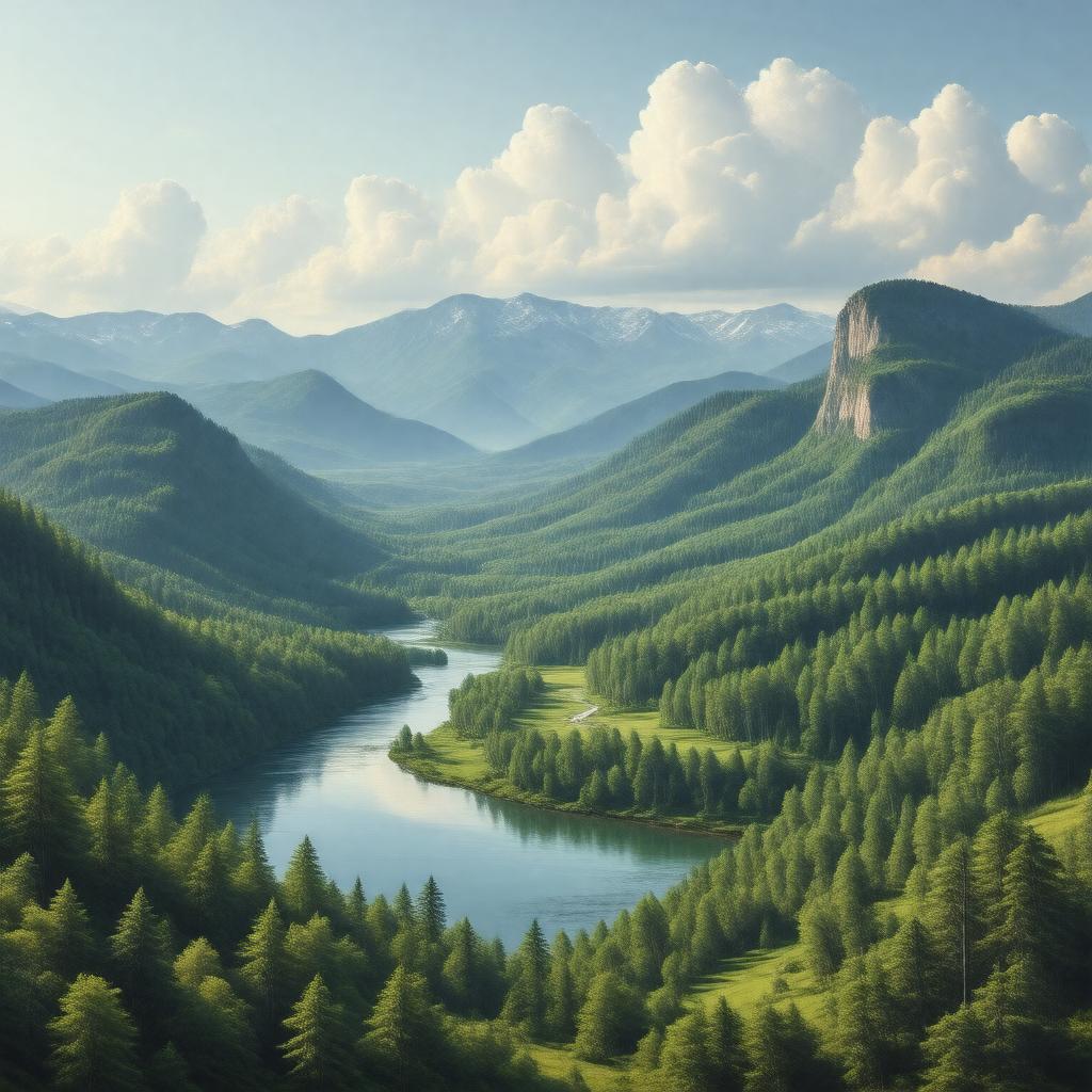 AI-created image of Catskill Mountains