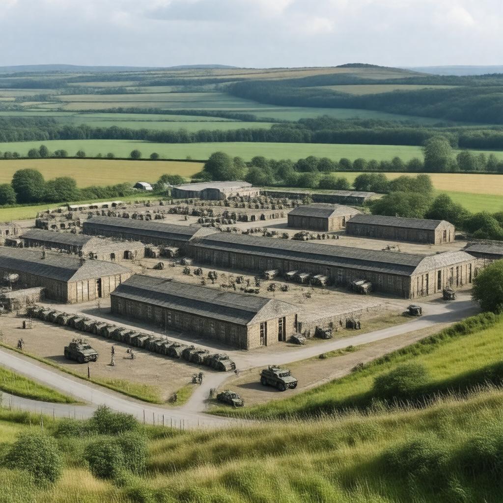 Click to view larger image AI-created image of Catterick Garrison