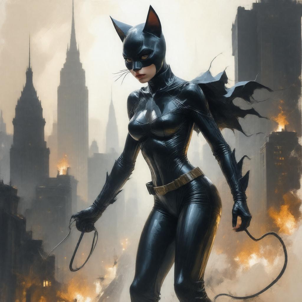 AI-created image of Catwoman