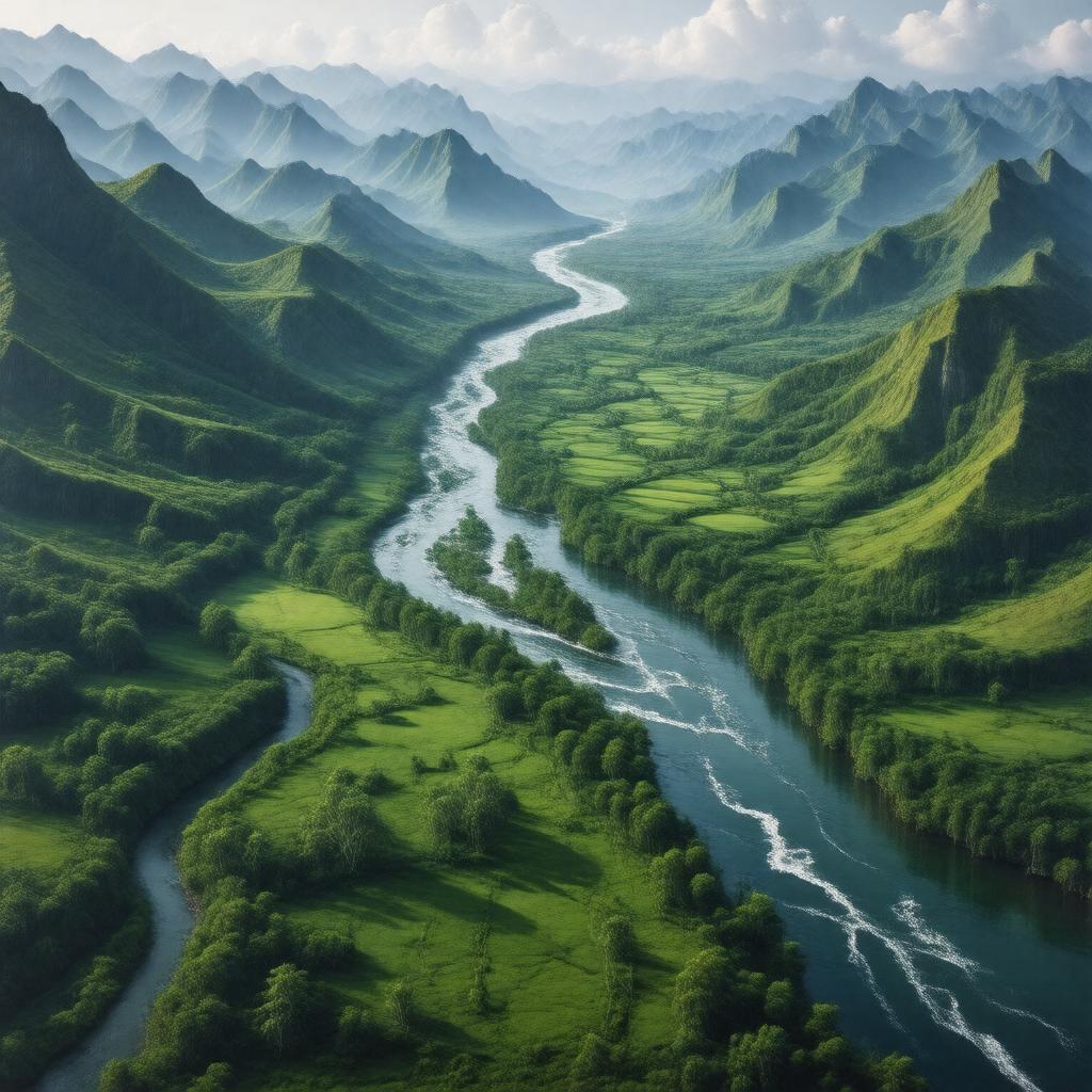 Click to view larger image AI-created image of Cauca River