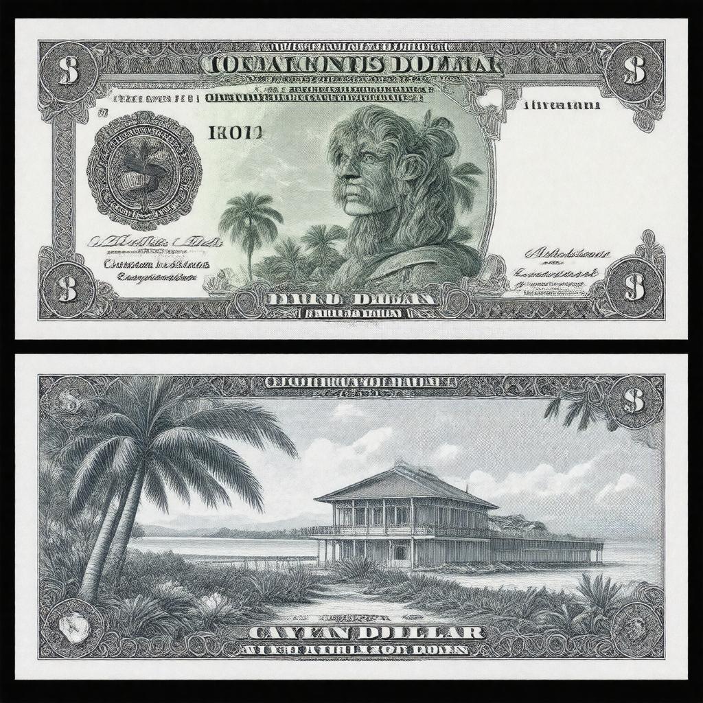 Click to view larger image AI-created image of Cayman Islands dollar