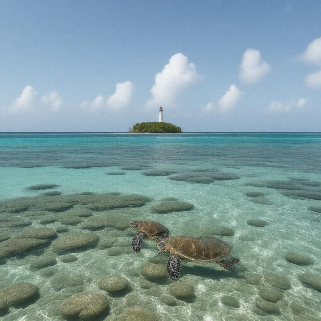 Click to view larger image AI-created image of Cayos Cochinos