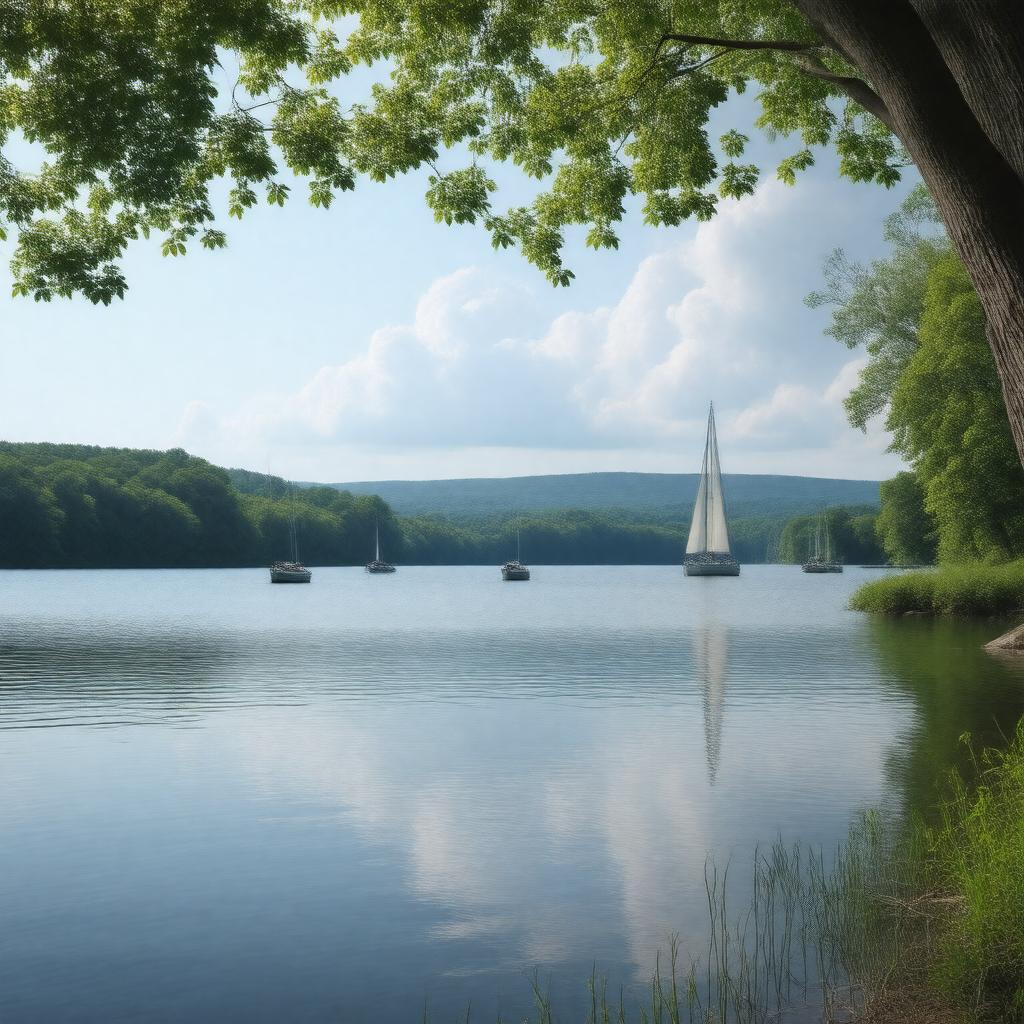 AI-created image of Cayuga Lake