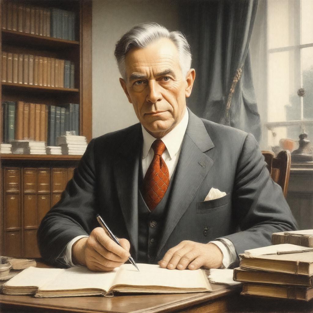 AI-created image of Cecil Day-Lewis