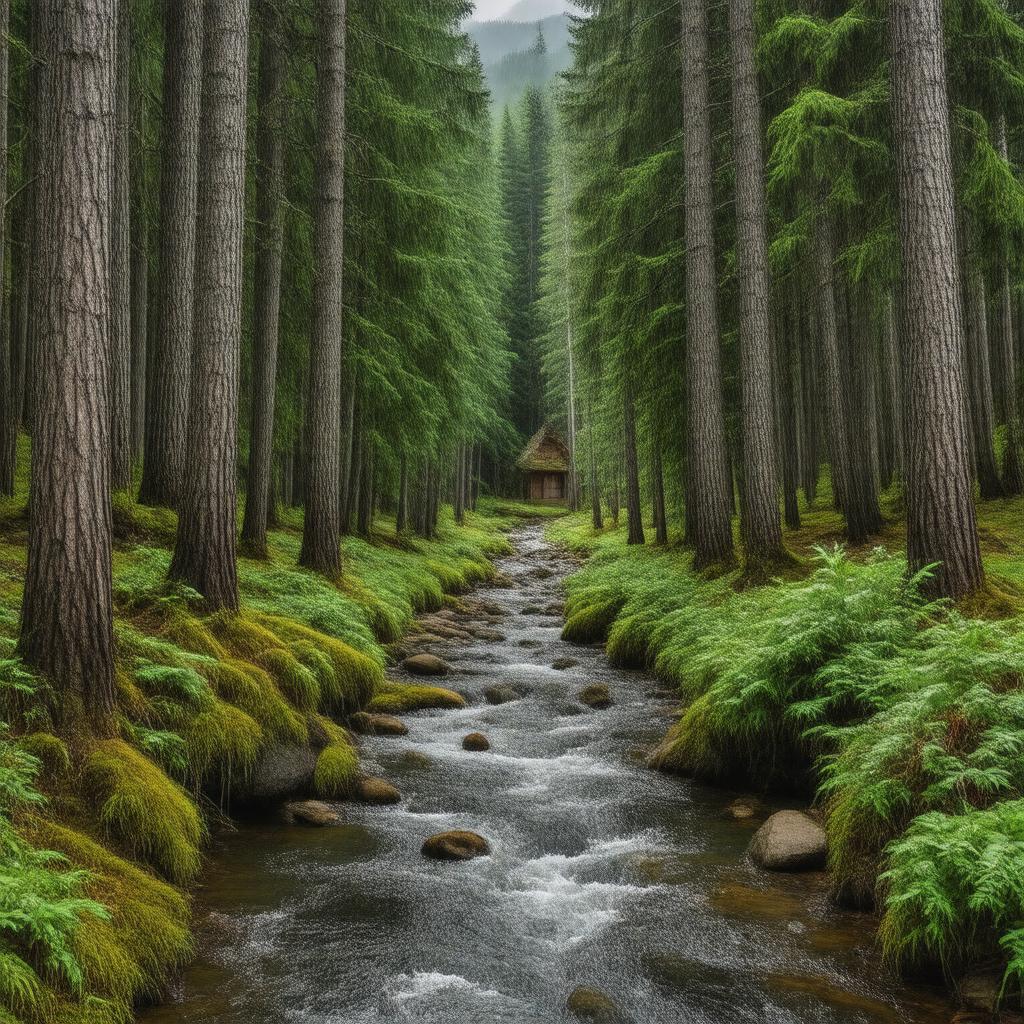 AI-created image of Cedar Creek Ranger District