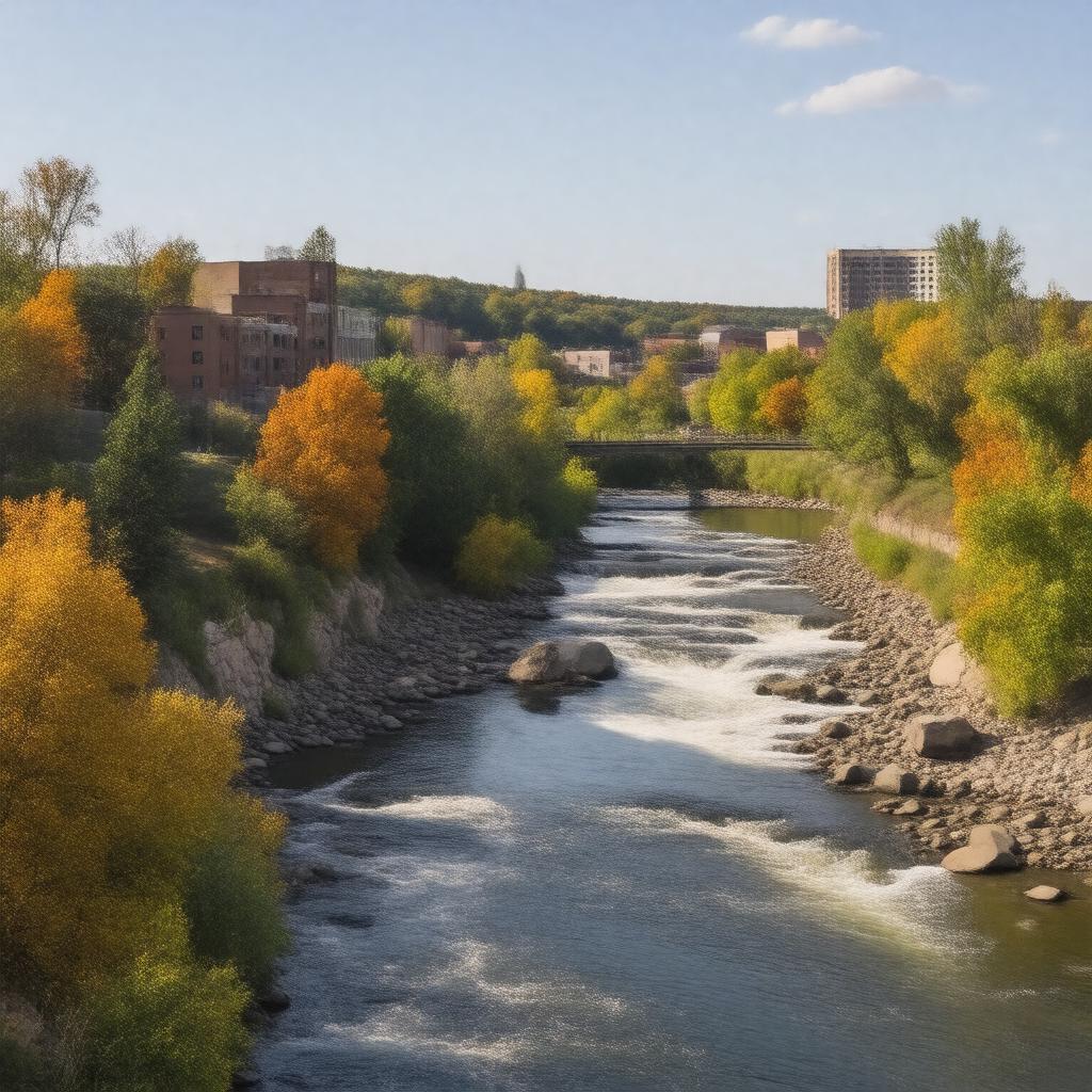 AI-created image of Cedar Falls, Iowa