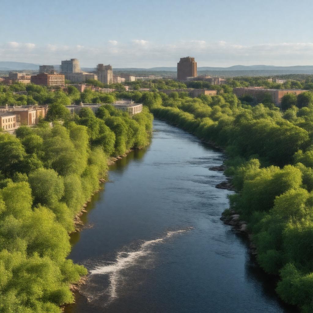 AI-created image of Cedar Falls, Iowa, USA
